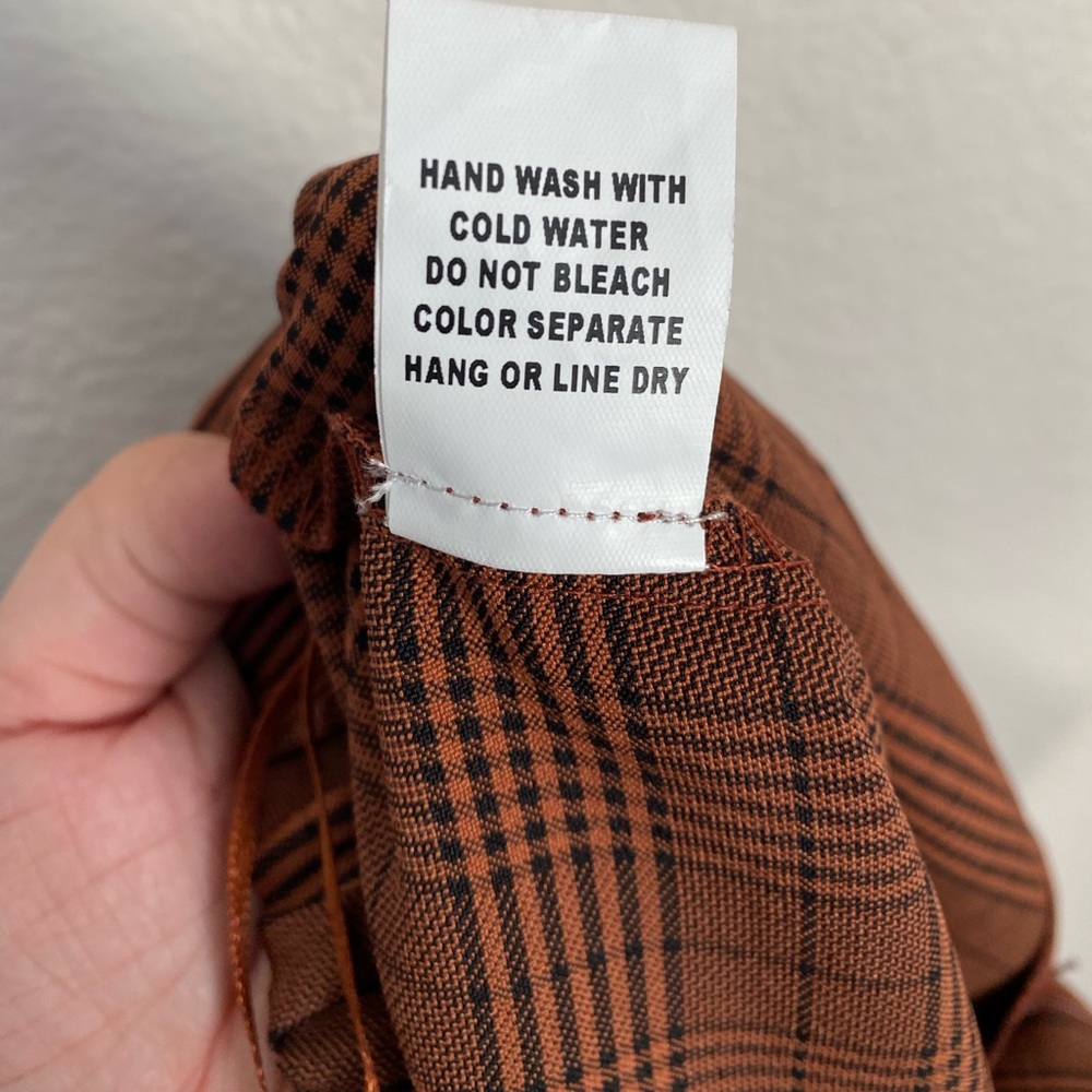 SOLD Wild Honey 🍂 Fall Plaid High Waisted Pants NWT - Picture 9 of 15